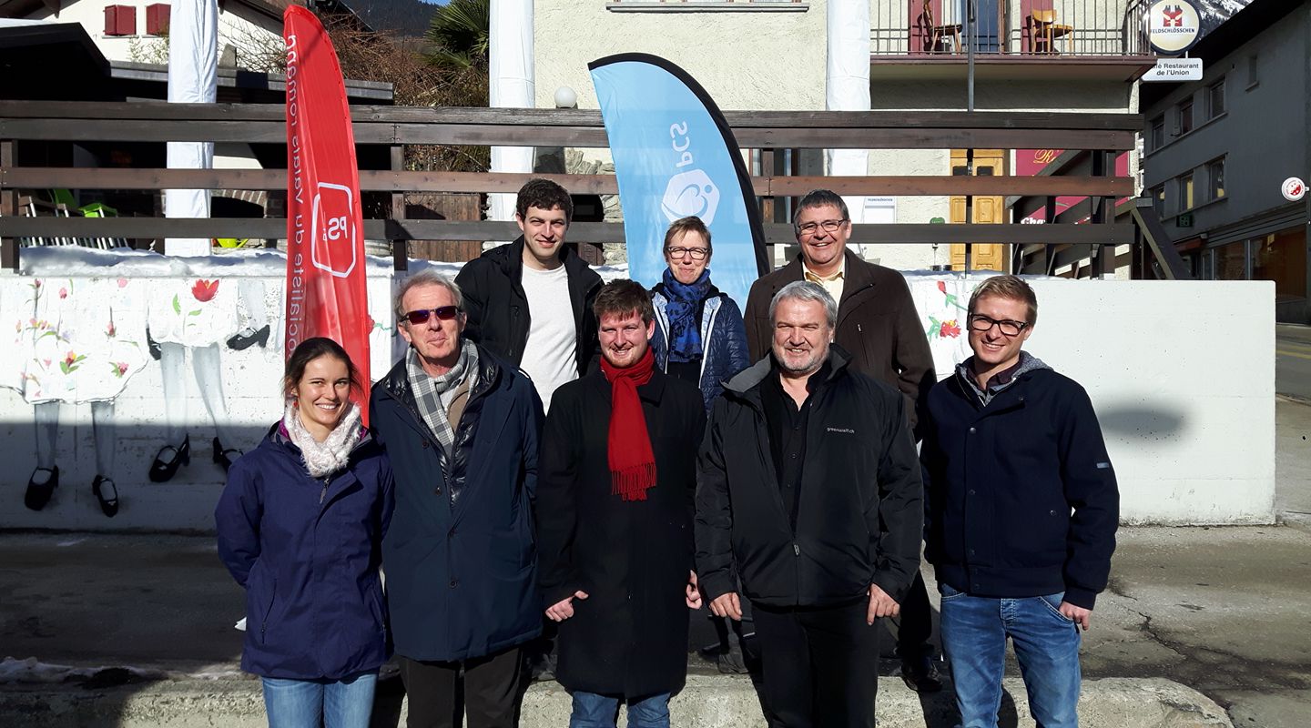 Une partie des candidats de l'AdG de Sion, en campagne !